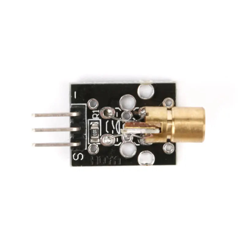 5PCS KY-008 650nm 6mm 5V 5mW Laser Sensor Module 3 Pin Red Dot Diode Copper Head for Arduino DIY Kit