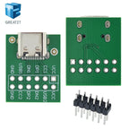 GREATZT USB TYPE-C to DIP PCB Connector Pinboard Test Board Solder Female Dip Pin Header Adapter