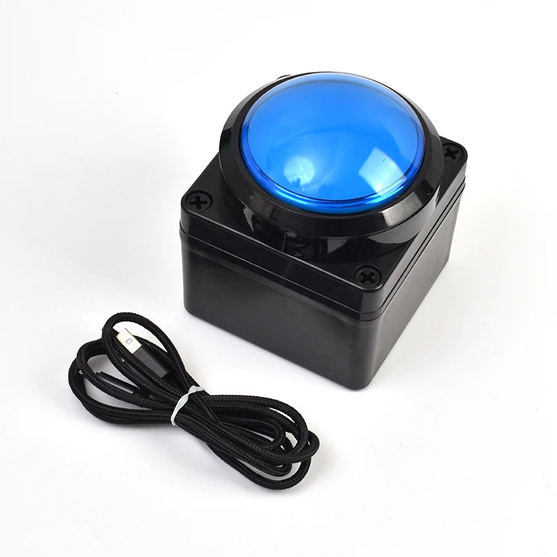 100MM USB Custom Button Remote Control Buzzer Switch Lottery Computer Mouse Shortcut Keyboard 2m