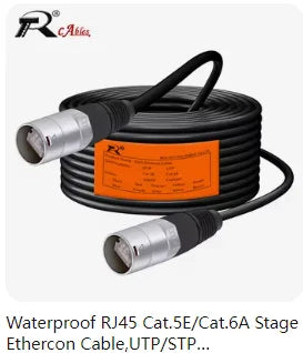 RJ45 Waterproof Network Connector, RJ45 Male Plug Ethernet Connector