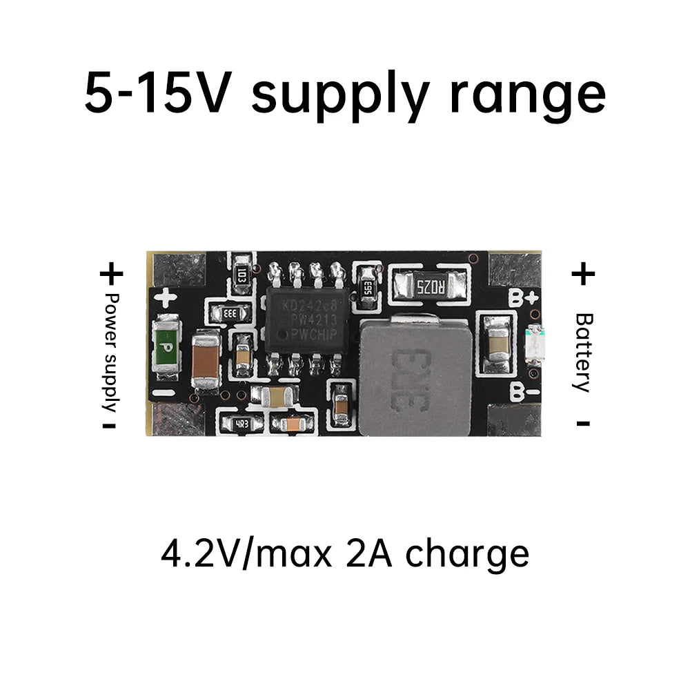 18650/21700 Lithium Battery Charging Module With LED Indicator Suitable For High Current 9V12V15V Charging Superior To TP4056