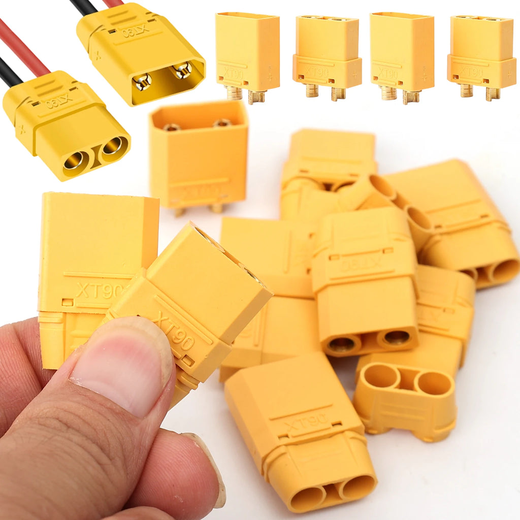 XT90 Male Female Car Connector Plug Welding Terminal Plugs for RC Lipo Battery Drone Auto Airplane Wire Cable Connectors Adapter