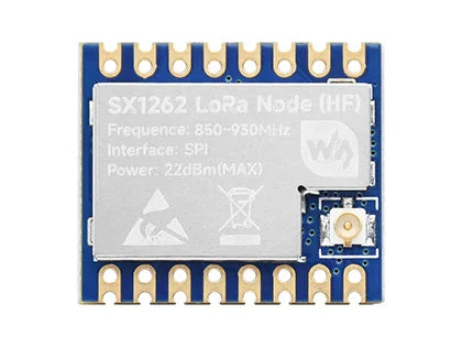 Waveshare Core1262 LF/HF LoRa Module, SX1262 chip, Long-Range, Anti-Interference,for Sub-GHz band for Raspberry Pi 5/4B/3B