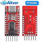 FT232RL CH340N Type C USB to TTL UART Module 3.3V 5V Serial Adapter with Dupont Cable for Arduino ESP32 ESP8266 STM32