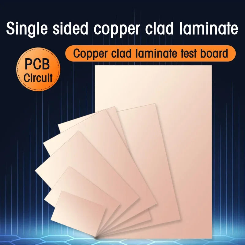 PCB Board FR4 Copper Clad Single Sided Prototype Laminate Circuit Board 7x10/10x15/15x20/20x30CM for DIY Electronics Projects