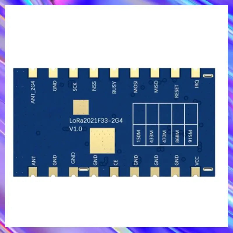 A24U Lora Module 2W High-Power Lora2021f33-2G4 Use LR2021 Sub-Ghz 150-470Mhz SPI Wireless Module
