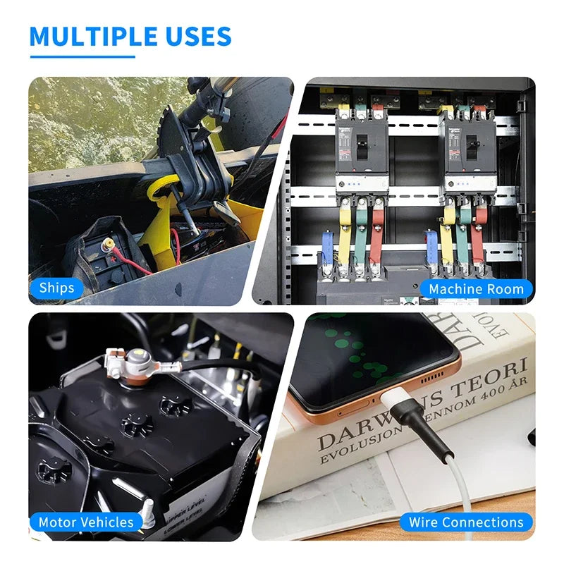 1~10m Heat Shrink Tube ID 1.6mm - 50mm 3:1/4:1 Ratio With Glue Adhesive Lined  Dual Wall Polyolefin ﻿Wrap Cable Protect Sleeve