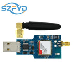 USB to GSM GPRS Module - Quad-Band SIM800/SIM800C, SMS Messaging,  Bluetooth-compatible, with Antenna