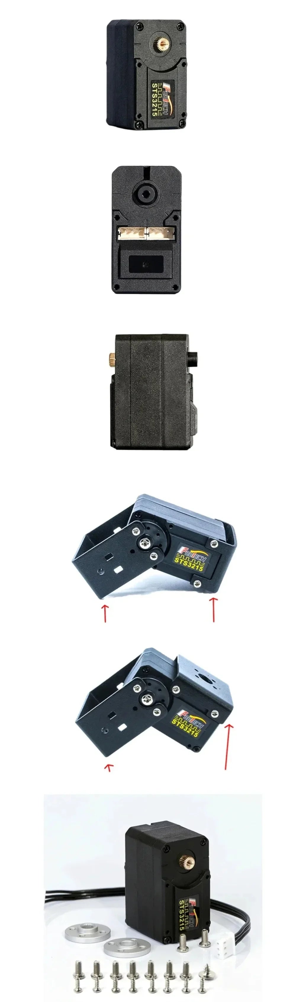 Feetech 30kg.cm Magnetic Encoding Servo RC 360 Degrees Continuous Rotation STS3215 High Precision Feedback TTL Servo Motor