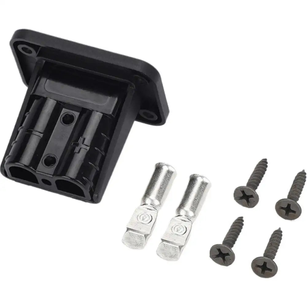 50 Amp Charging Battery Connector Flush Mount Anderson Plug Kit Mounting Bracket Panel Cover Accessories for Caravan Camper Boat
