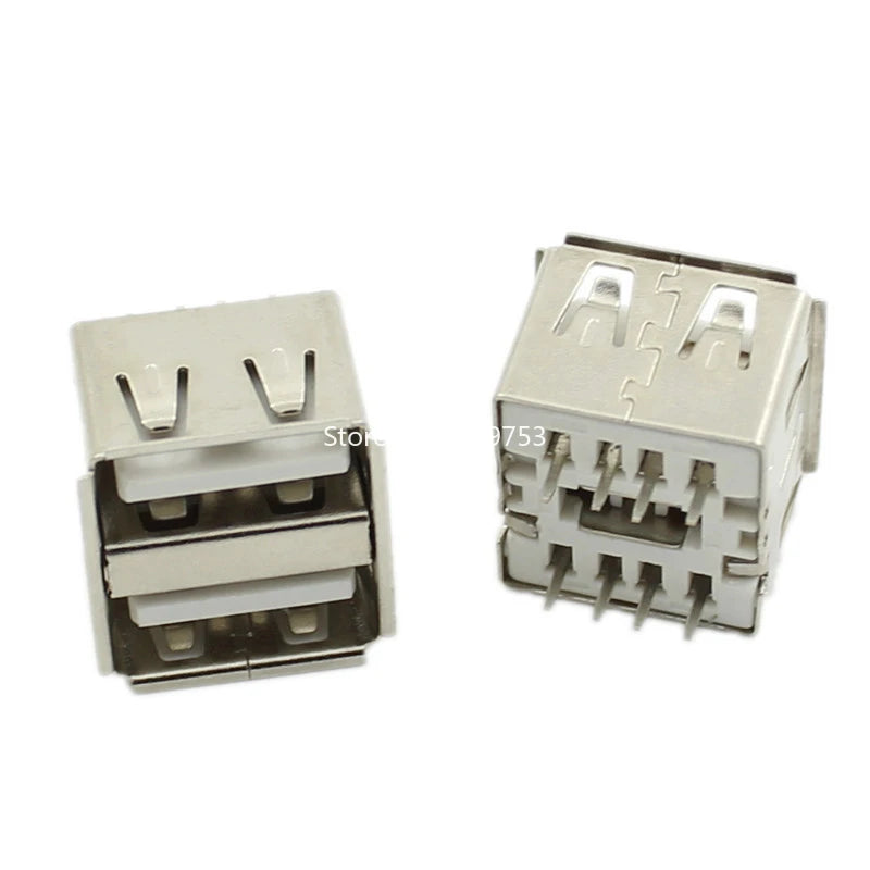 5PCS USB Interface Socket Type A Standard Port Female Male Solder Jacks Connector DIP Straight Vertical Bend Needle PCB Socket