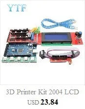 Mega 2560 R3 1pc RAMPS 1.4 control panel 5pcs DRV8825 or A4988 Stepper Motor Drive 3D Printer Parts