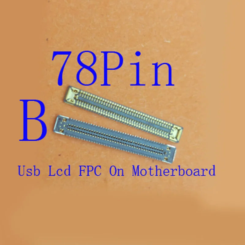 2-100Pcs Charging Lcd Display FPC Connector Usb Plug For Samsung Galaxy A73 A25 A35 A556 A55 A53 A15 A155 A33 A336 40 78 Pin