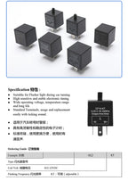 CF13 CF14 JL-02 3-Pin LED Flasher Flash Relay for Turn Signal Light Hyper Flash Fix 12V LED Relay for Car Motorcycle Accessories