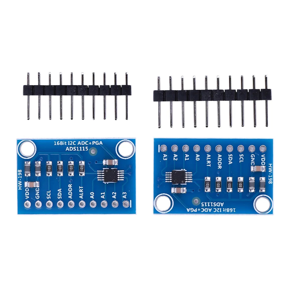 ADS1115 ADC Ultra-Compact 4 Channel Module with Programmable Gain Amplifier 2.0V To 5.5V High Precision for Arduino Raspberry Pi