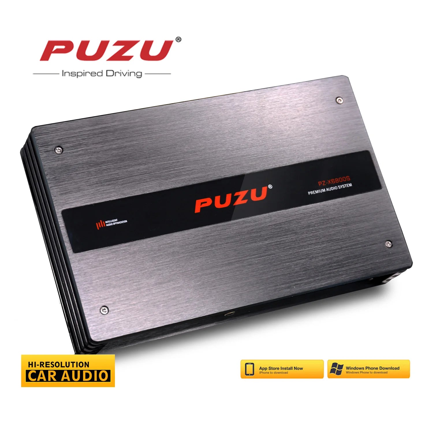PUZU PZ-X6800S 6ch to 10ch Premium Car Audio DSP processor built in 8ch amplifier output power 500W RMS app and software control