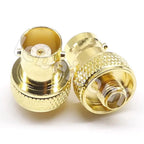 1pcs Radio Frequency Adapter BNC (Q9) Female to SMA Male Adapter BNC/SMA-KJ Disc Nickel Plated