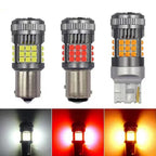 T20 1156 1157 Car LED Headlight Bulbs Brake Signal Lights Turn Lamp Running Light Bright 3030 36smd PY21W Anti Flicker Lamp