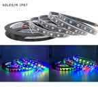WS2811 WS2812B WS2813 WS2815 5050RGBIC Smart LED Strip Lights Individually Addressable IC  30/60/144Pixels/Leds/m Light DC5V/12V