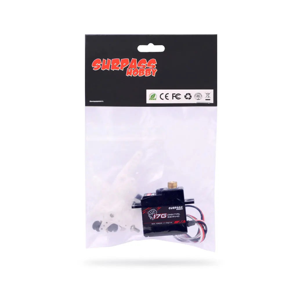 SURPASS HOBBY 9G 17G 25G 6KG 9KG 15KG 20KG Metal Gear Digital Motor RC Servo for Car Plane Robot Boat Model Wltoys Axial SCX24
