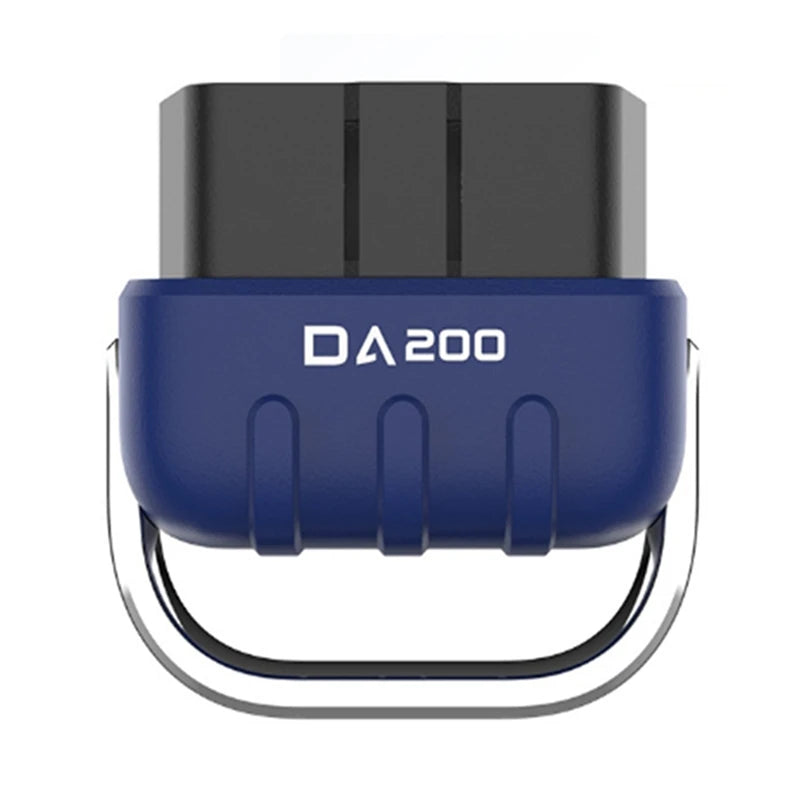 DA200 Auto OBD II Read Card Tool BLE Bluetooth 4.0/5.4 OBD2 Car Diagnostic Scanner 25K80 Chip Fault Coder Free APP-ABFB