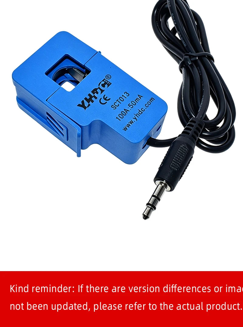 SCT-013 Split Core Current Transformer 5A 10A 15A 20A 30A 50A 60A 100A Multi-range Non-invasive Clip-on AC Current Sensor