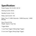 IO53A02 5-24V IO56D02 DC12V 24V Cycle Delay Relay Adjustable Time Control Switch Motor Forward Reverse Controller Time Relay