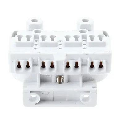 4pcs 2G11 UV Light Base PL H Tube Lamp Holder 2A 500V Fluorescent Lamp Socket Converter T110 Desktop Led Lighting Accessories