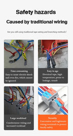 1/5PCS Wire Connector Electrical Cable Led Connectors Mini Terminals Blocks Quick Wiring Push-in Docking Butt Electrician Tools