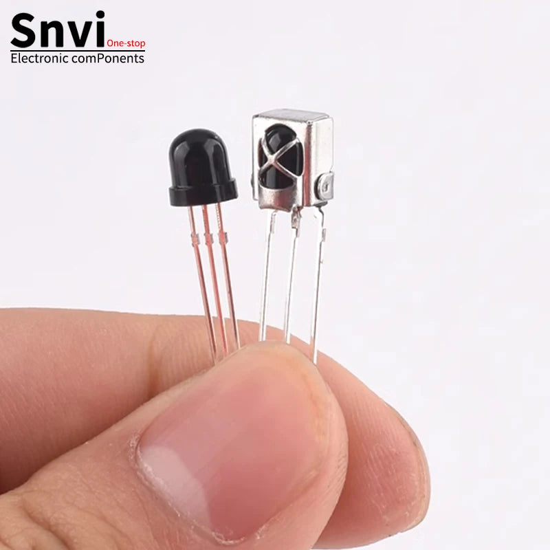 Snvi 5PCS Universal IR Infrared Receiver VS1838B CHQB HS0038 TL1838 VS1838 1838 HX1838 VS0038 Remote Receiver Tube