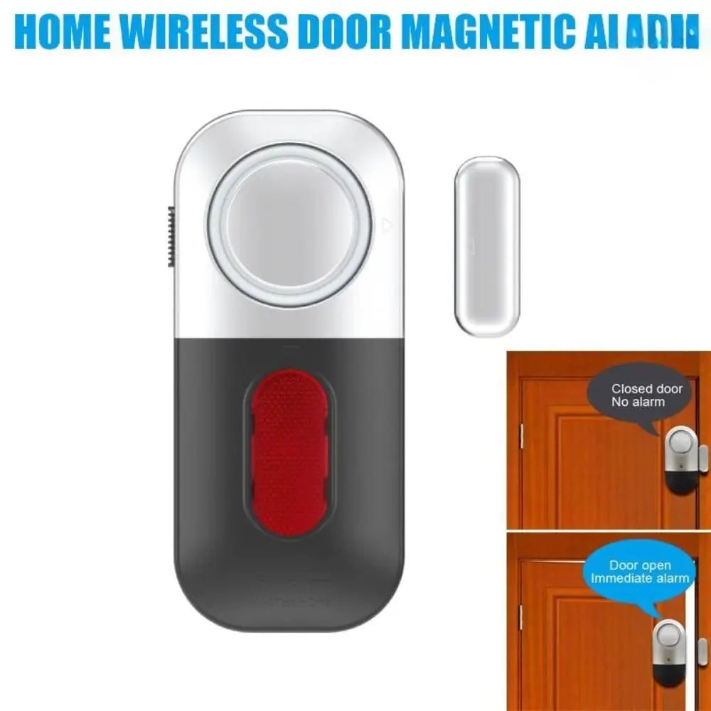 Magnetic Sensor Burglar Alarm Battery Powered Plastic Door Magnetic System Smart Wireless High Decibel Alarm Office Security