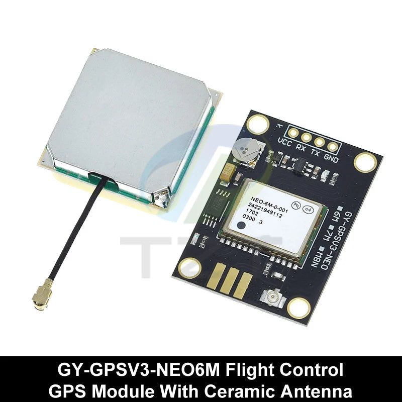 GREATZT 1PCS GY-NEO6MV2 new NEO-6M GPS Module NEO6MV2 with Flight Control EEPROM MWC APM2.5 large antenna for arduino