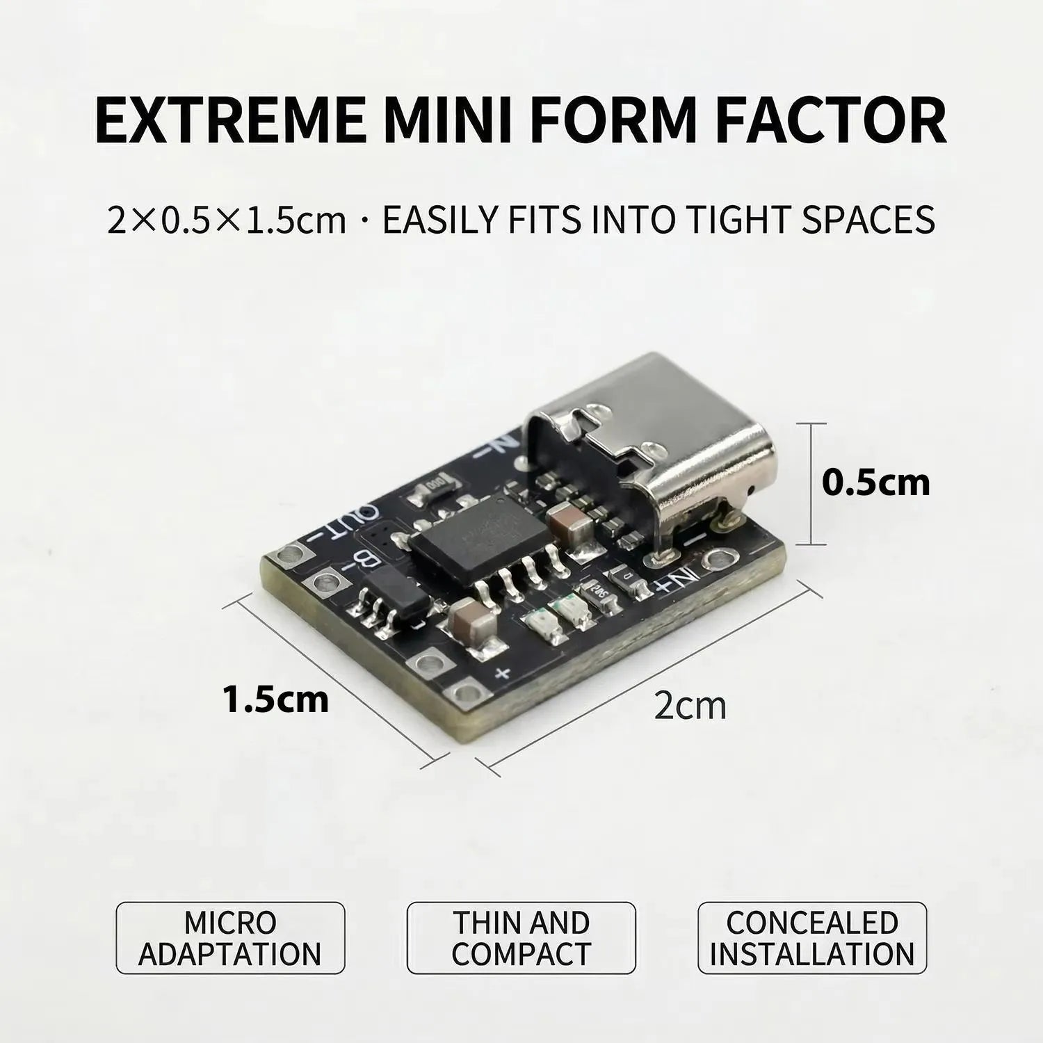 1-20Pcs TP4056 3.7V Lithium Battery Charging Discharging Board With Protection Type-C USB Type C Li-ion Battery Charging Board