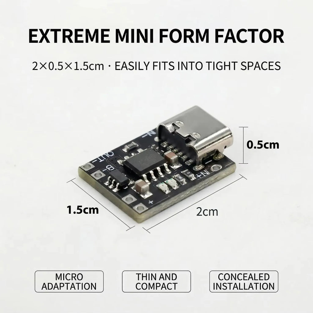1-20Pcs TP4056 3.7V Lithium Battery Charging Discharging Board With Protection Type-C USB Type C Li-ion Battery Charging Board