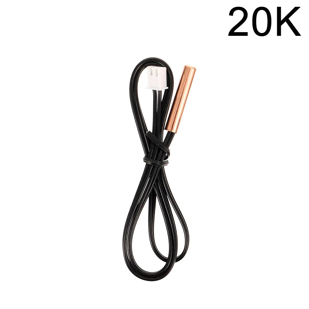 100PCS Universal Air Conditioning Temperature Sensor Rubber Copper Head 5k 10K 15k 20K 25K 50K NTC Temperature Sensor Thermistor