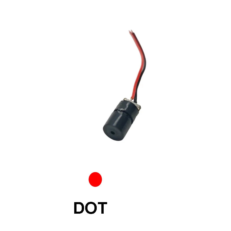 650nm 5mW Line/Cross/Dot RED Laser Module Head Adjustable Beam 3-5V 12MM Glass Lens Focusable Diode Head Industrial Class