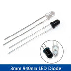 20/40PCS 3mm & 5mm 940nm LEDs Infrared Emitter and IR Receiver Diode Diodes Kit - for Remote Control Applications ,arduino