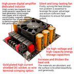 DC 18-50V ZK-6002 Pure Post Amplifier Board 2.0 Stereo With High And Low Frequency Modulation 600W+600W Amplifier Chip TPA3255