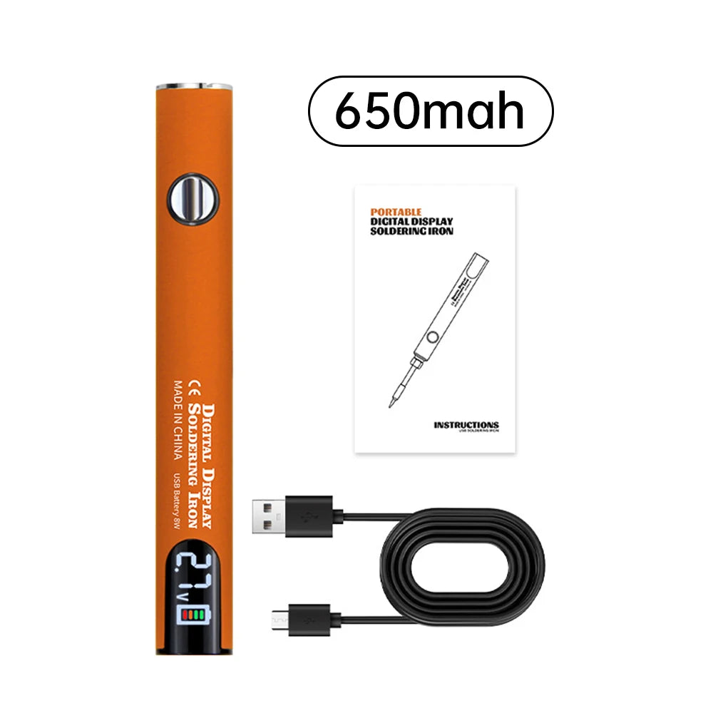 510 Mini Soldering Iron Pen Kit with Adjustable Voltage Smart USB Charger for Electronics Repair DIY Projects Smart Power Tool