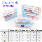 50/100/120/150/250/400Pcs Boxed Heat Shrink Tin Butt Connectors Waterproof Solder Seal Sleeve Splice Terminals 26-10AWG 0.25-6mm