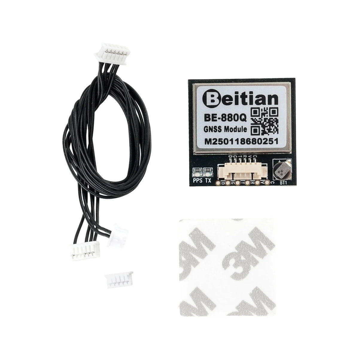 BE-880Q GNSS GPS Module M10050 Chip QMC5883 Compass Ultra Low Power 28x28x8.4mm for RC Drone FPV Flight Controller DIY Project