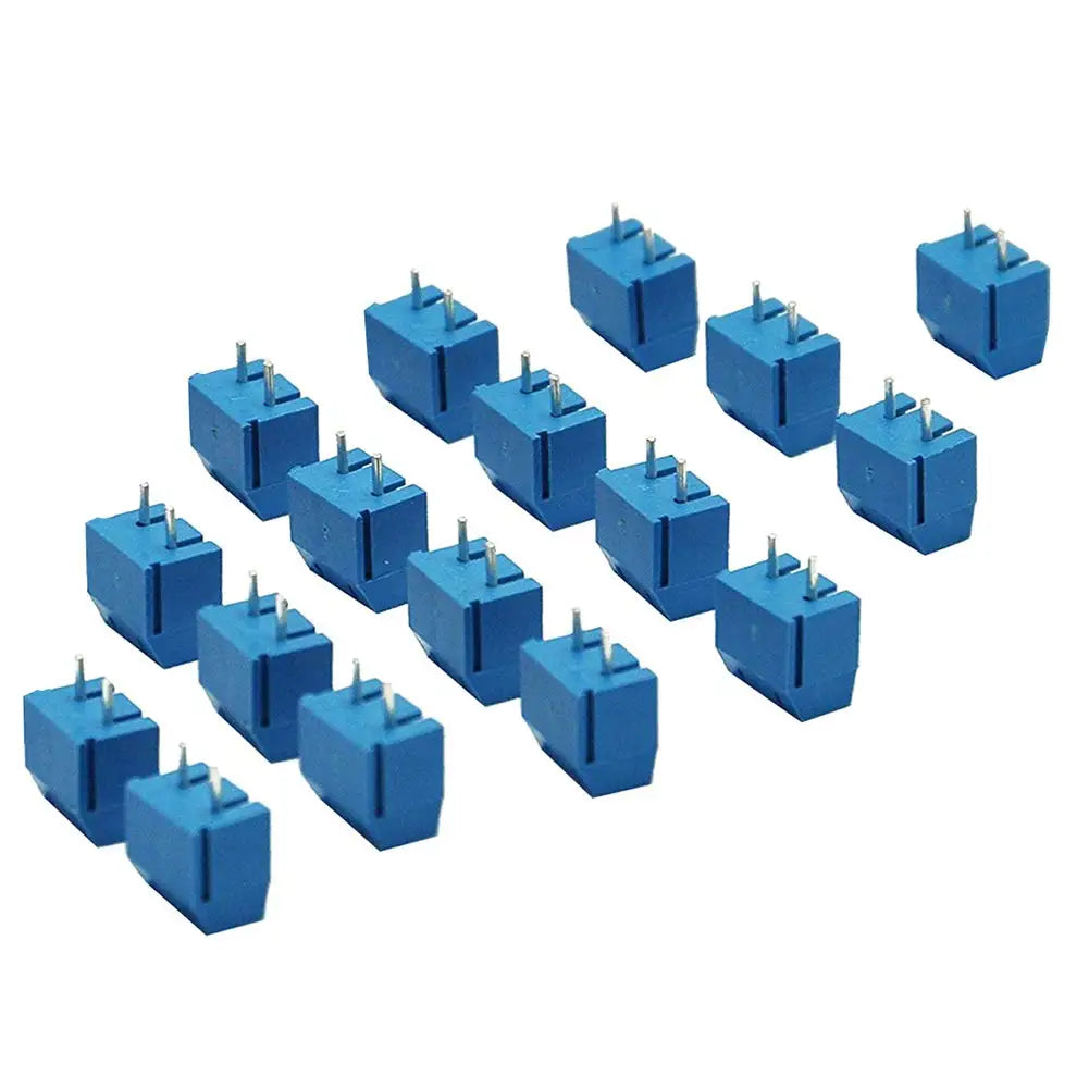 60pcs 5mm Pitch 2 Pin & 3 Pin PCB Mount Screw Terminal Block Connector for Arduino (50 x 2 Pin, 10 x 3 Pin)