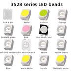 2000pcs Supply High 3528 SMD LED Full Color Highlight 0.06w Red GREEN Blue Yellow White ICE PINK Purple Black RGB Lamp Beads