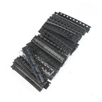 350Pcs SMD Transistor & Diode Assorted Kit 1N4148/M1/S901x/S8550/S8050/2N2222/2N3904 SOT-23 PNP/NPN for Electronics Repair
