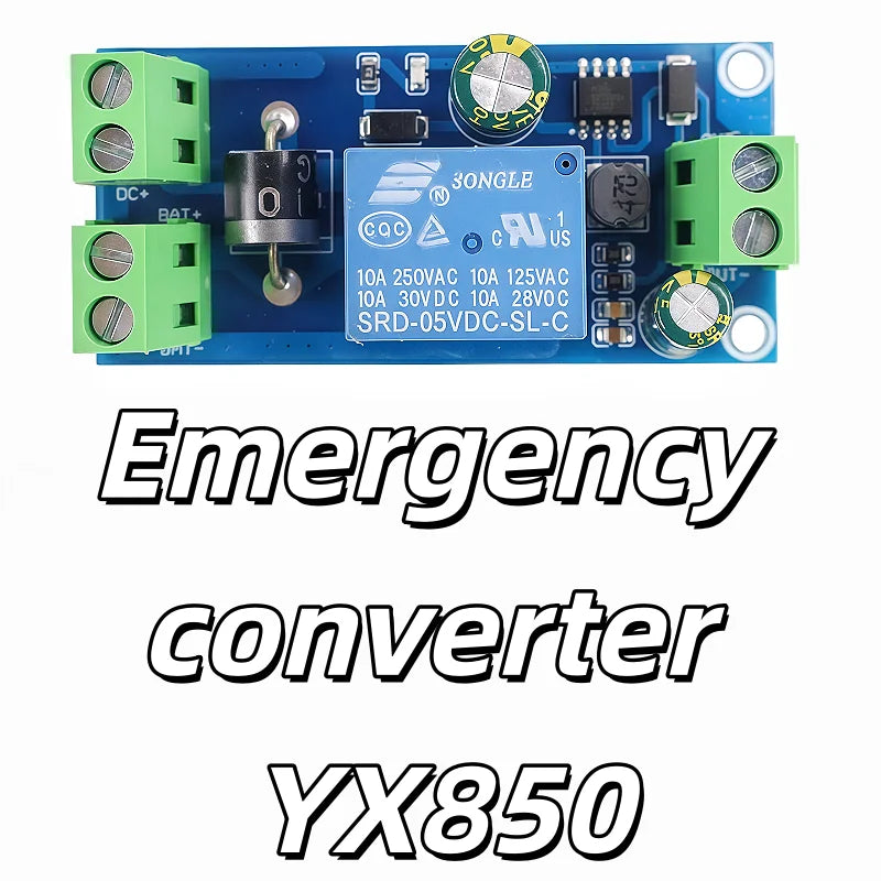 YX850 Power failure automatic switching standby battery lithium battery module 5V-48V universal emergency converter JY-850