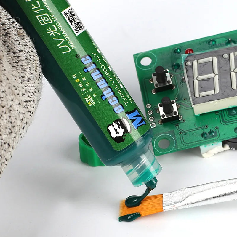 Green/Red 6 Color 10ml UV Curing Solder Mask Ink for PCB BGA Circuit Board Insulating Protect Soldering Paste Flux Oil Mechanic