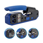 RJ45 Crimping Tool Set, 8P6P Cat5 Cat5e Cat6 Ethernet Crimper Pliers with Wire Stripper Cutter for RJ11 RJ12 Modular Plugs