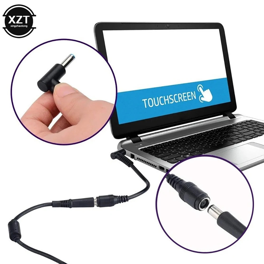 7.4mmx5.0mm Female To 4.5mmx3.0mm Male Charger Adapter Power Connector Converter Cable DC Jack For HP Envy Pavilion G1 G2 G3