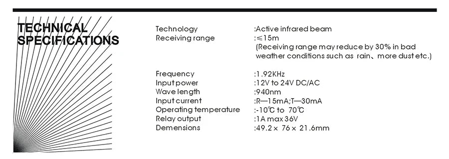 Photocell 12-24V AC/DC or 2*1.5V Dry Battery & Rotation System for Automatic Control System