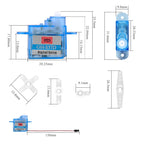 1/2/4 PCS GH-S37D Micro Digital Servo Motor 3.7g Super Light 90 Degree for RC Plane/Helicopter/Boat/Car Super Light Mini Servos